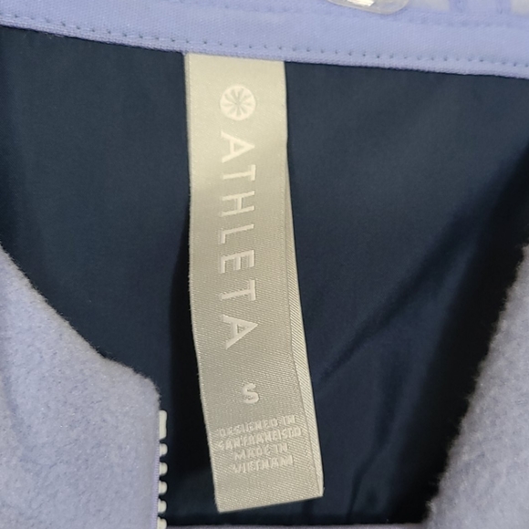 Athleta 1/2 Zip Zion Microfleece Hooded Jacket Size S - Picture 9 of 10